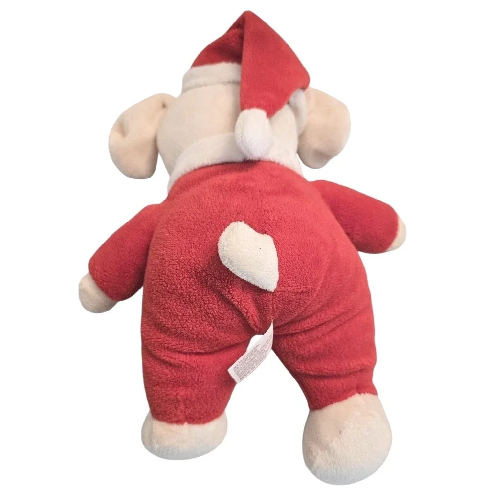 Plush Dan Dee‎ Puppy Dog Sings Jesus Loves Me Red Pajamas Santa Hat Christmas